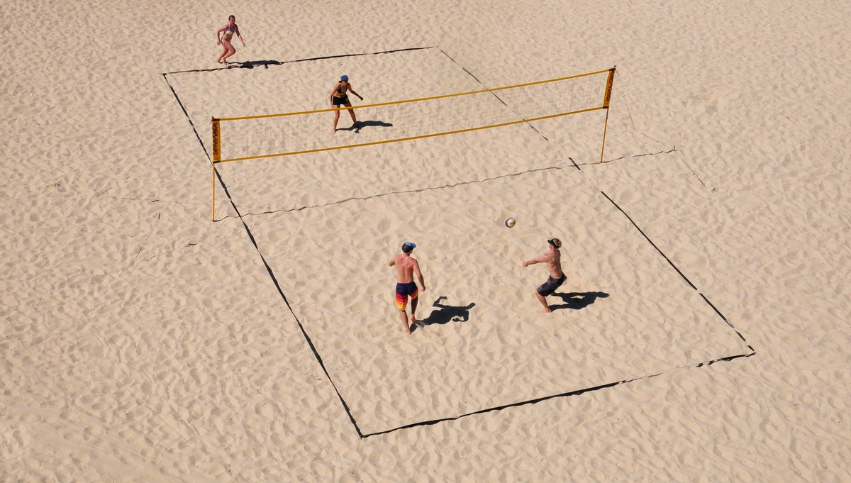 Beach volleyball equipment is not expensive
