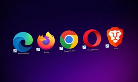 Browser-ul de pe telefonul mobil reprezentat de cele mai cunoscute cinci browsere.